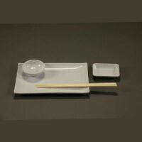 Bowl Rectangular Blanco Sushi