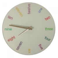 Reloj de Pared English Blanco
