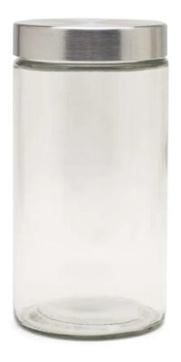 Frasco Vidrio Tapa Acero - L