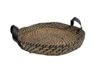 Bandeja Redonda Seagrass Negro