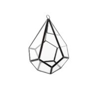 Terrario de Vidrio Black Piramide Base Pentagonal