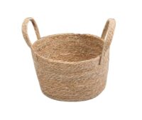 Canasto Seagrass Ovalado Natural Grande