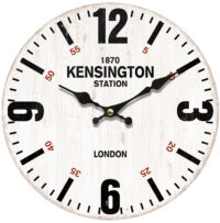 Reloj Pared Kensington Station Números Grandes 60cm