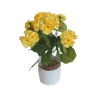 Planta Artificial Begonia Amarilla