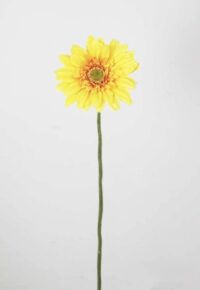 Flor Margarita Gerbera Amarilla Aritificial