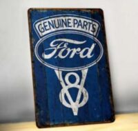 Chapa Retro Autos 43x30