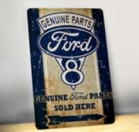 Chapa Retro Autos 43x30