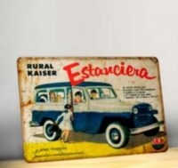 Chapa Retro Autos 20x30