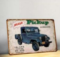 Chapa Retro Autos 43x30