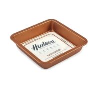Asadera Cuadrada con Antiadherente Cobre 22,5x22,5x5cm Hudson