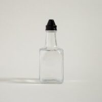 Aceitera Cuadrada Chicago Vidrio Tapa Black