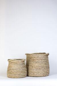 Set x 2 Canastos Beige